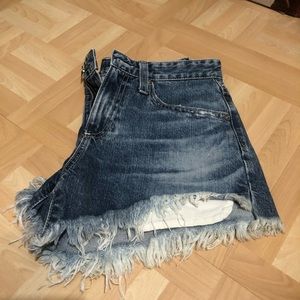 AG high rise Sadie denim shorts size 24